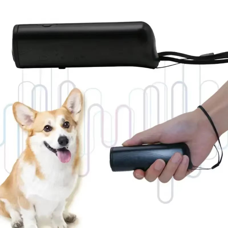 Double Ultrasonic Pet Dog Repeller anti Barking Stop Bark Training Device High Power Dog Training Repellents Not Include Battery